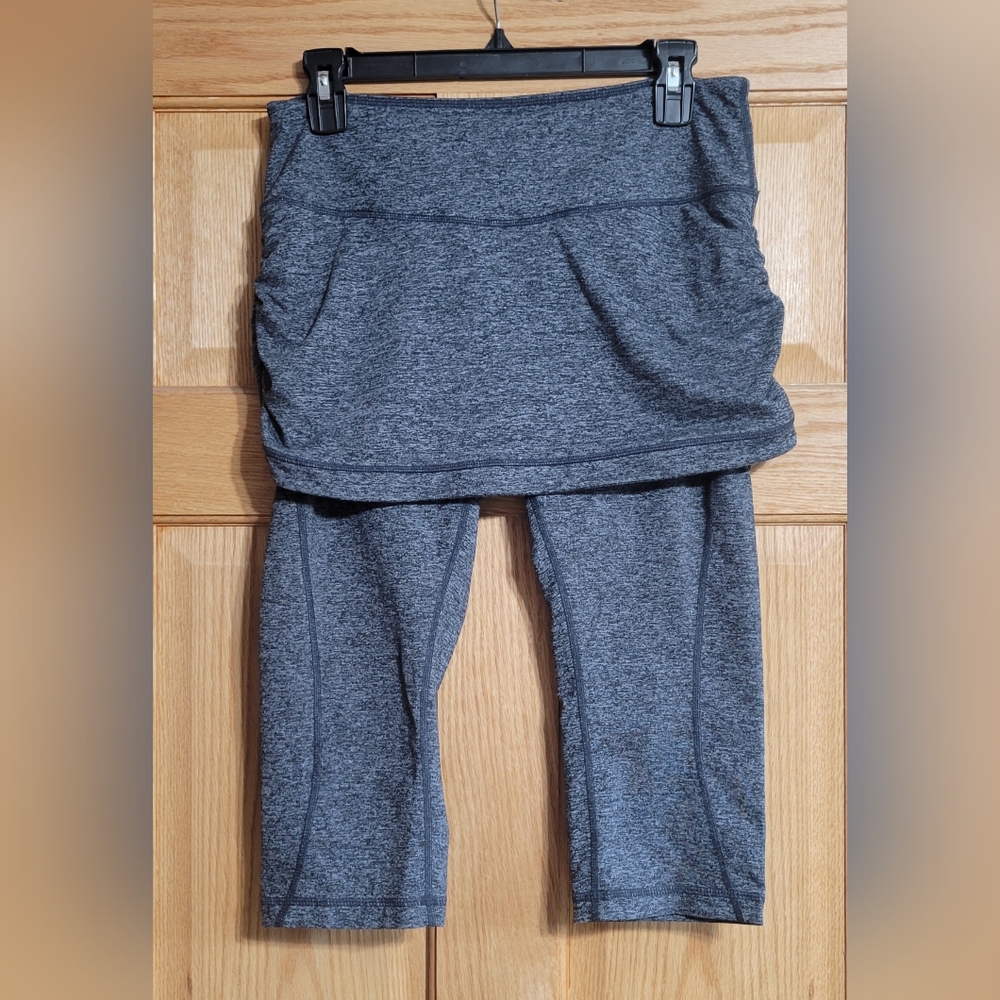 Zella Layer Me Up Skirted Crop Leggings